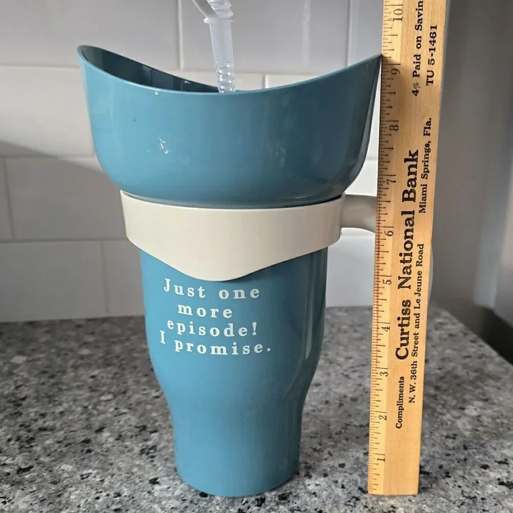 Target Snack Tumbler Sea Foam Just 1 More Episode 32.5oz Movie Night Binge 2024‎
